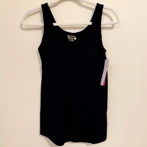 Lilly Pulitzer Black Athletic Tank, Built in Shelf Bra, Size XS - NWT